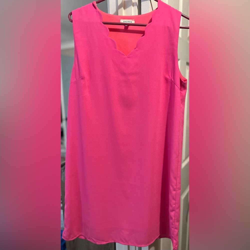 Pink “fall in love with me” dress